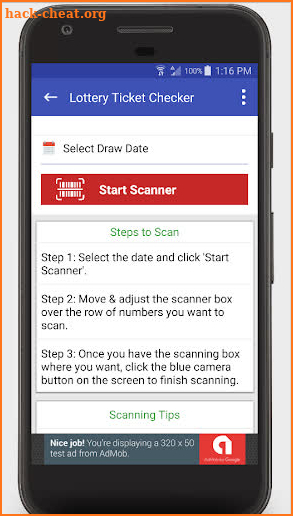 Lottery Ticket Scanner - New Jersey Checker Result screenshot