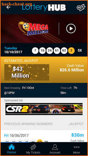 LotteryHUB - Powerball Lottery screenshot