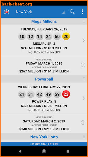 Lotto Results Premium - Lottery Games in US screenshot