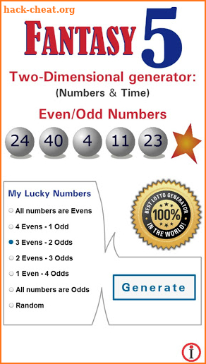 Lotto Winner for Fantasy 5 Lottery screenshot