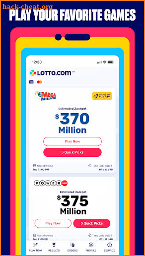 Lotto.com - Welcome to Winever screenshot
