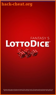 LottoDice Fantasy5 screenshot