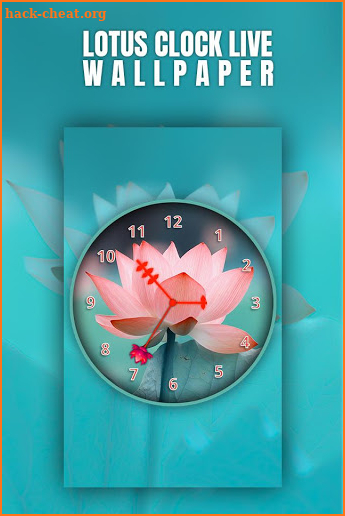 Lotus Clock Live Wallpaper screenshot