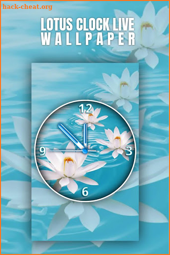 Lotus Clock Live Wallpaper screenshot
