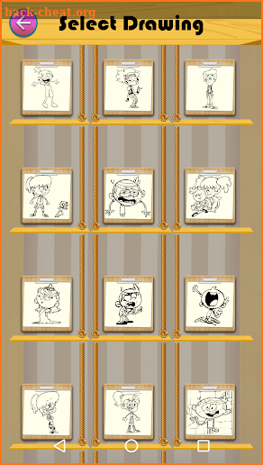 Loud House fans coloring pages screenshot