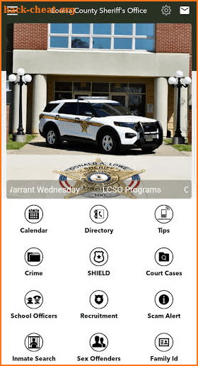 Louisa County Sheriff's Office screenshot