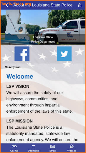 Louisiana State Police screenshot