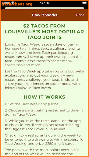 Louisville Taco Week screenshot