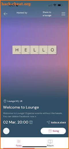 Lounge - Groups & Events screenshot