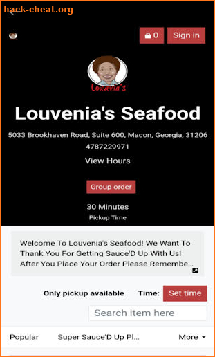 Louvenia's Seafood screenshot