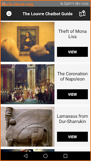 Louvre Chatbot Guide screenshot
