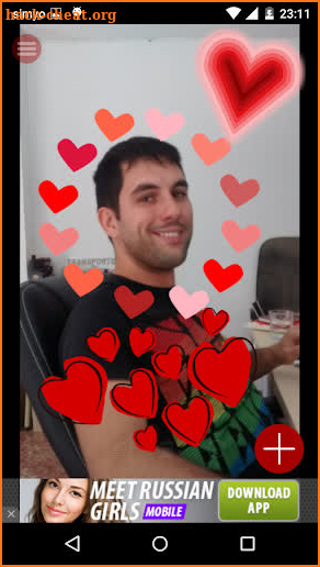 Love & romantic photo stickers screenshot