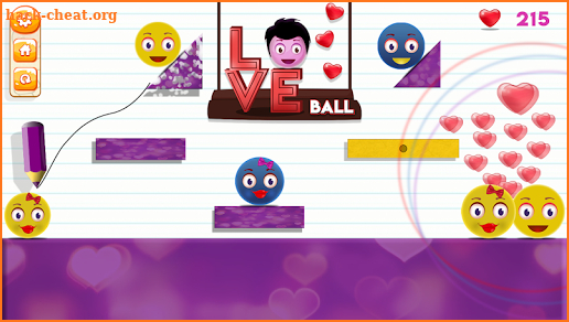 Love Ball - Physics Puzzles screenshot