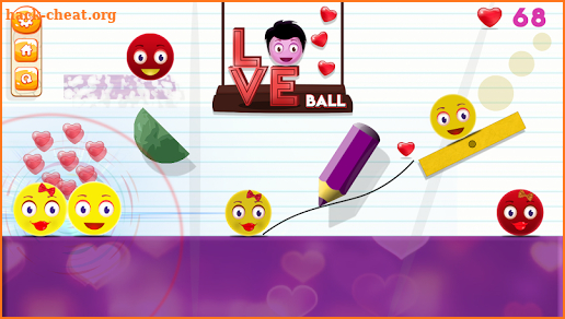 Love Ball - Physics Puzzles screenshot