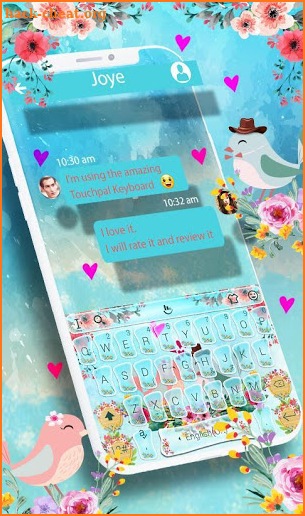 Love Birds Keyboard Theme screenshot