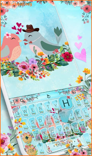 Love Birds Keyboard Theme screenshot