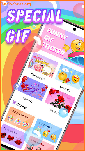 Love Birthday Emoji GIF & Rose Stikers screenshot