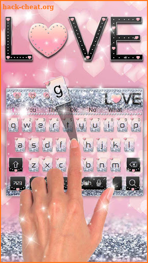 Love Diamond Glitter Keyboard screenshot