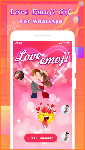 Love Emoji Gif For WhatsApp screenshot