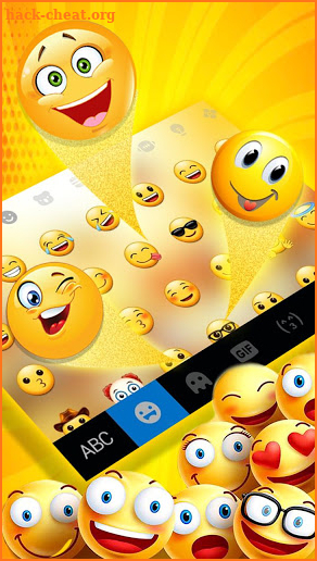 Love Emoji Party Keyboard Theme screenshot
