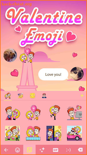 Love Emoji Sticker for Valentine's Day screenshot