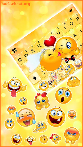 Love Emojis Gravity Keyboard Background screenshot