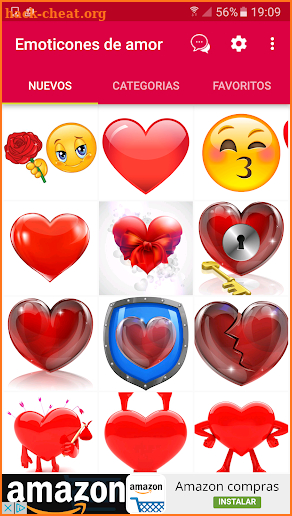 💕😍Love emoticons and stickers for whatsapp screenshot