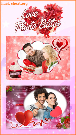 Love Frames and Collages 💖 Romantic Photo Editor screenshot