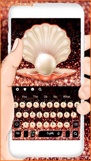 Love Glitter Pearl Keyboard screenshot
