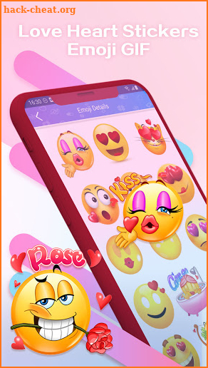 Love Heart Stickers - Emoji GIF screenshot