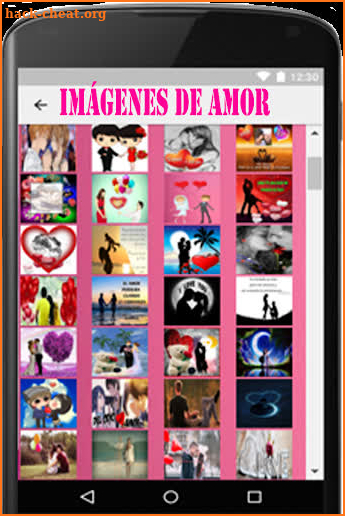 Love images and phrases screenshot