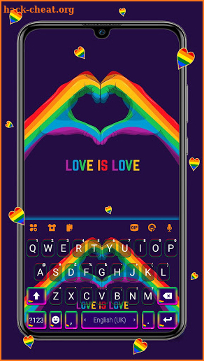 Love Is Love Keyboard Background screenshot