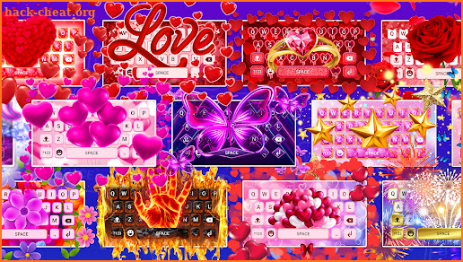 Love keyboard themes screenshot