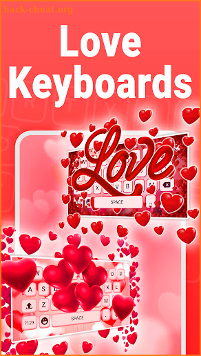 Love keyboard themes screenshot