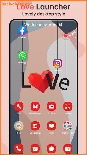 Love Launcher: lovely launcher screenshot