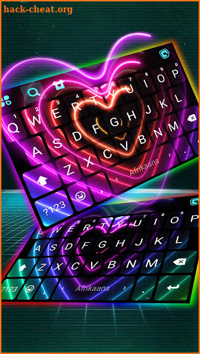 Love LED Neon Keyboard Background screenshot