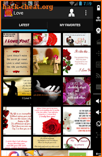 Love messages cards wallpapers screenshot