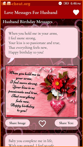 Love Messages For Husband - Romantic Images screenshot