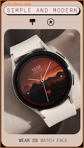 Love minimal watch face screenshot