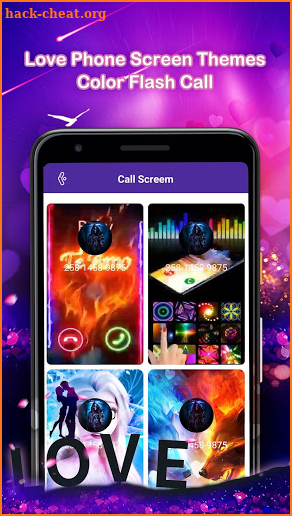 Love Phone Screen Themes - Color Flash Call screenshot