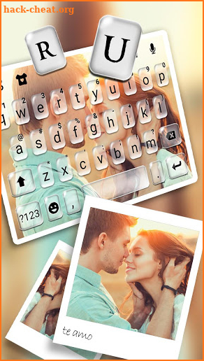 Love Photo Keyboard Theme screenshot