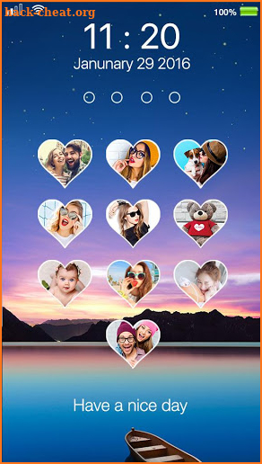love photo keypad lockscreen screenshot