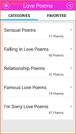 Love Poems screenshot