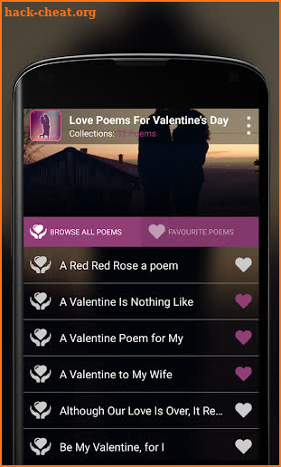 Love Poems For Valentine Day screenshot