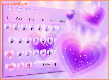 Love Purple Keyboard Theme screenshot