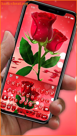 Love Red Rose Keyboard Theme screenshot