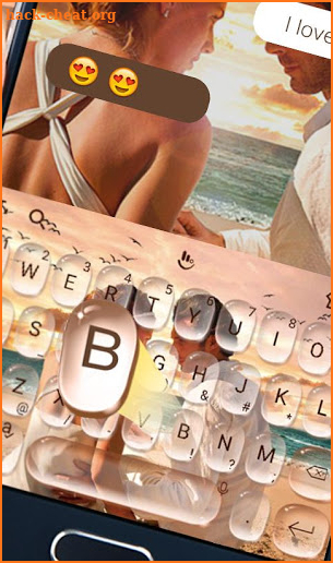 Love Romantic Couple Keyboard Theme screenshot