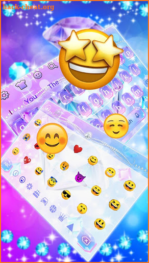 Love Sparkle Diamond Keyboard screenshot