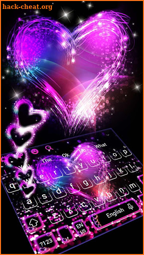 Love Sparkling Keyboard Theme screenshot