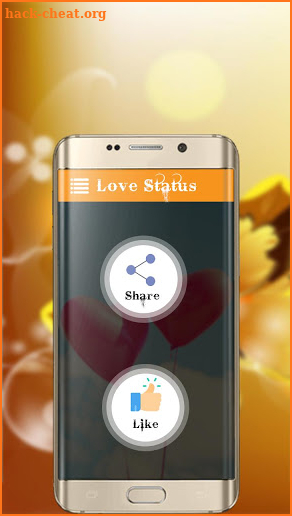Love status screenshot